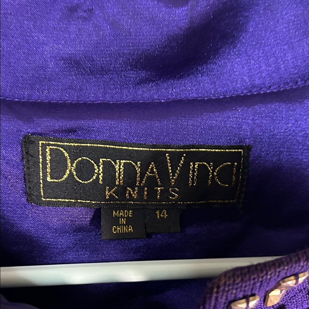 Purple Studded Women's Jacket - Picture 3 of 4